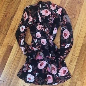 Reformation Floral Wrap Dress